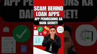 App Permissions का Trap 💀 | Real Loan App Scam Explained in Hindi! | #Shorts