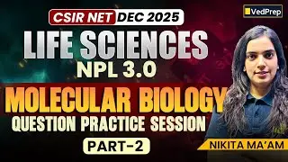 Molecular Biology | Question Practice Session Part&ndash;2 | CSIR NET Life Sciences Dec 2025 | NPL 3.0
