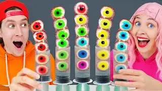 Mukbang Jello Shooter Race 틱톡 챌린지 먹방 TikTok Challenge by HAHABUBA