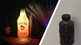 Malibu Flasche mit LED Lichteffekten