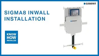 Geberit Sigma8 inwall concealed cistern installation