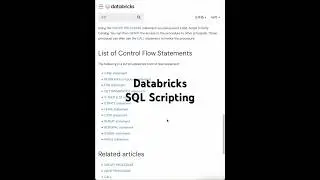 DatabricksでSQLスクリプトを書いてみた #databricks #sql #script #sqlscripting #shorts