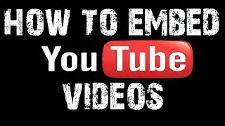 How To Embed Youtube Video in HTML / Web Pages