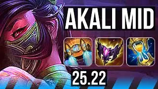 AKALI vs IRELIA (MID) | Legendary, 17/4/8 | KR Master | 25.22