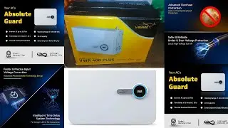 V-Guard New VWR 400 Plus Digital Display for upto 1.5Ton (130V-300V) Voltage Stabilizer on unboxing