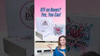 Yes, You Can 🔥 Customize Cardboard #boxes using #dtf  #packaging