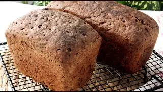 Вкусный и полезный ржано-пшеничный хлеб со льном на ржаной закваске