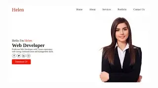 How to create a portfolio website using html and css | html | css | Frontend Coding |