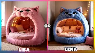 💞Choose Your Dream Dress Choose your  from Lisa or Lena😍💖#random #cute #fyp💞 #lena #lisa #bedroom 😊