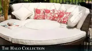 The Halo Collection All Weather Wicker Patio Furniture Day Bed