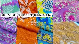 Brenish Karigari | Emb dress designing | gulljee new collection 2025 | Gulljee lawn #houseofcutpiece