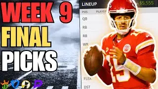 Финальные выборы DraftKings и FanDuel НФЛ | Неделя 9