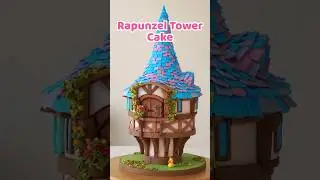 Tangled Rapunzel Tower Cake #birthdaycakeideas #fondantcake #tangled #princesscake #kidscake