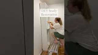 Home Study Renovation Week Three #homedesign #diyhome #ikeahack #triminstallation #diystudy