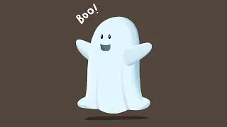 How to Draw a Friendly Ghost Using Procreate
