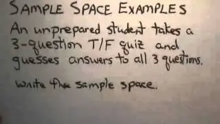 Simple Sample Space Examples