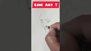 Beautiful young woman line Art ❣️ #shorts#viral #youtubeshorts #harekrishnaarts #arts