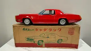 The GIANT Ride on #eldorado Biggest tin vehicle ever? 🙀 #tintoys #vintagetoys