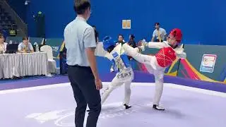 ANTA 2025 TAEKWONDO GRAND SLAM YOUTH. China, Chengdu.🇨🇳vs🇺🇿 @hak1movtkd 🥋 snippetsof battles 🔥💥