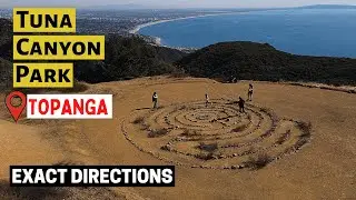Hiking Labyrinth, Tuna Canyon Park, Coordinates 34.05956,-118.6165 Trail Guide, Directions