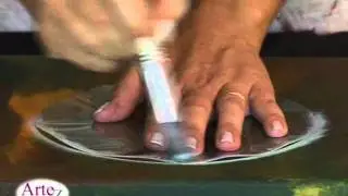 Técnica de pintura a pincel seco