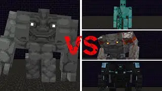 Head Clava vs. Other Strong Golems | Minecraft Mob Battle 3
