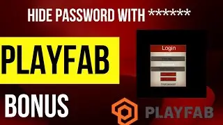 Unity Playfab Tutorial - Login System (Hide password with *******) - Bonus video