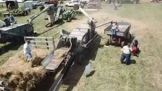 TractorDrone: Oliver 88 on Nichols and Shepard Thresher