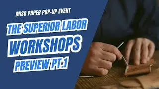 The Superior Labor Workshop at Miso Paper Pop-up Event: Make and Decorate Your Own Leather Pen Case