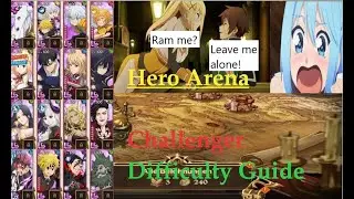 *3 TEAMS* New HERO ARENA German Guide Challenger Difficulty! Season 15 Clear! (7DS Guide)