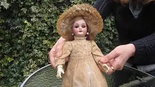 Roullet Decamps Simon Halbig Clockwork walking doll