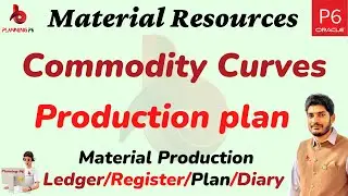 How to prepare Material Production plan, Commodity curves for project | Material Production Planning