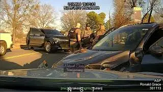 FBI Pursuit/Head-On Crash Downtown Little Rock Arkansas State Police Troop A, Traffic Series Ep. 748