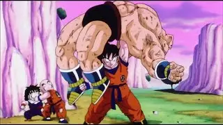 Goku vs. Nappa [Japanese - English Sub]