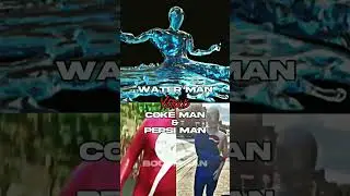 Water man VS Coke man Pepsi man | Who Is Strongest