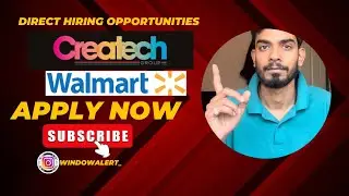 Direct hiring opportunites | Walmart | createch (freshers) 2025 , 2026 , 2027