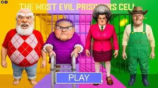 ANGRY GRANDPA VS GRANDMA VS SCARY TEACHER VS MR RANDY? OBBY All Bosses All Morphs Gameplay #roblox