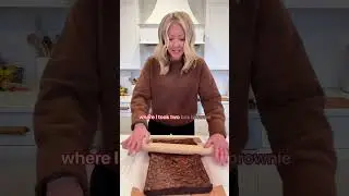 My Mom Tries My Peppermint Brownie Yule Log #tastetest