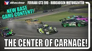 The Center of Carnage! Free Content, A New Track! | iRacing Ferrari GT3 at Rudskogen Motorsenter