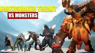 Earthshaker Treant vs Giant Monsters | 3D Monsters Size Comparison 2025