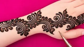 New Stylish Arabic mehndi design | Best mehandi cone | Henna design | Mehndi design | Mehandi design