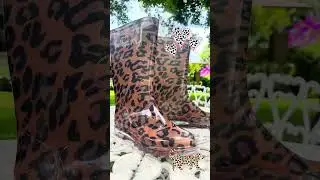 Botas para lluvia de mujer #moda #modamujer