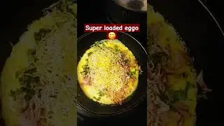 simple loaded egg, good at any time ! #food#eggs#cooking# #music#easymealstomakeathome#quickrecipes