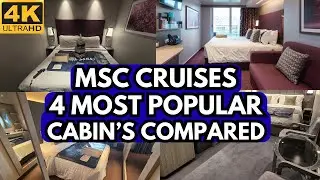 Сравнение кают MSC Cruises | Яхт-клуб | Балкон | Одиночная | Интерьер | Какая лучше всего подойде...