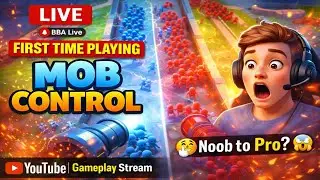 Mob Control LIVE 🔴 | First Time Gameplay | Noob to Pro? 😱