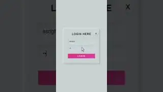Pop up Login HTML CSS 2023 #mengareit #htmlcss #shorts #2023