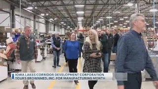Iowa Lakes Corridor Development Corporation Tours Brownmed, Inc. For Manufacturing Month