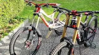 Specialized Demo 8 vs Trek Session 9.9 Carbon || Downhill bike Quick comparison || MTB reviews