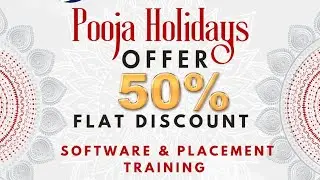 Discount on Software Training and Placement programmes
