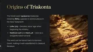 Triacontad it's meaning and significance